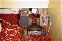 : Zálohování radiostanic pro případ výpadku el. proudu. Použité akumulátory 12V / 7Ah vydrží několi