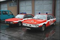 ... hasiči z Řeporyjí a Kolovrat přijeli Tatrami 613.