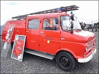 historický Opel Blitz podnikových hasičů Michelin
