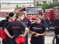 Ženy v hasičských uniformách se zúčastnily naprosto všech prací při organizacích šampionátu a to nej