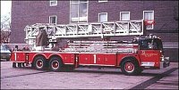 foto : Archiv autora Žebřík Morita 40 m z roku 1974, který byl dodán pro Chicago Fire Department.