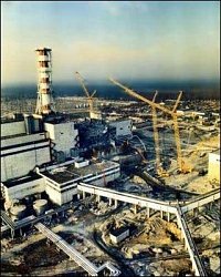 Zdevastovaný Černobyl - pohled z vrtulníku