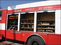 Detail levoboku Speciálního vozidla DP-Metro
