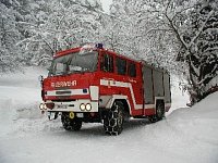 TLF-A 4000 Tatra 815 4x4 FF Edlitz v zimních podmínkách