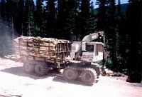 původní lesní traktor Timbco 820