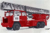 Metz/Kaelble DL 60+2 pro Sovětský Svaz - v barvách moskevských požárníků (autor V.Porkát)
