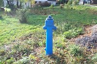 hydrant v obci Zbilidy, Vysočina