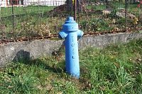 hydrant v obci Šimanov, Vysočina