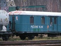 "požární vlak" v železničním muzeum v Lužné u Rakovníka