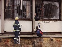 asistence Polici ČR při vyklízení bývalé ubytovny na žst. Praha - masarykovou, která byla obývána be