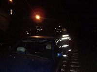 Ford Escort se zdrogovanou posádkou ukončil svůj úprk před Policií v kolejišti na Krejcárku - 28.12.