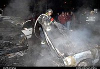 Hurbanova, požár tří osobních automobilů