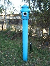 foto: Milan Götz - Hydrant z Liberce, je od firmy HAWLE a překvapil mě svou výškou ( je o 6 cm vyšší