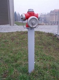 foto: Jana Bohuslavová, SDH Mělník-Blata - hydrant v Ostravě u VŠB