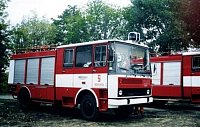 CAS K 25 Liaz 101.860 v ruských službách (hasiči Voroněž), za ním stojí technická liazka