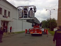 záchrana muže z komína - Olomouc