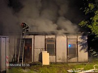 Noční požár ve Volfarticích na Českolipsku