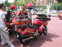 malajské hasičské Hondy Pan European