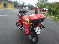 turecká hasičská motorka