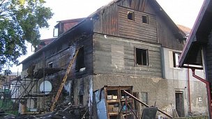 Požár domu na KlatovskusaxW ER