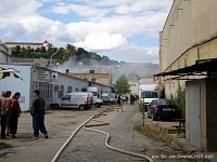 Požár zničil sklad materiálu a šatny