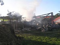 Požár stodoly - Klatovsko