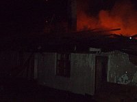 požár domku Kunčice