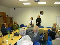 naše veterány přišla na setkání pozdravit také krajská ředitelka Jarmila Čičmancová