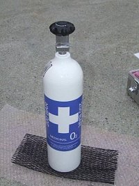 O2 láhev hliníková