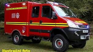 vůz zvířecí záchranky britských hasičů