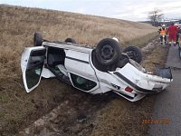 nehoda osobního vozidla na 151. km dálnice D1 ve směru na Prahu