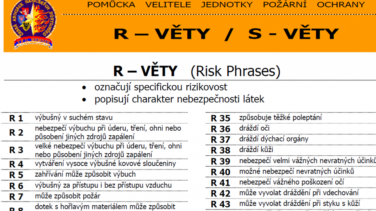 Co jsou to R-věty?